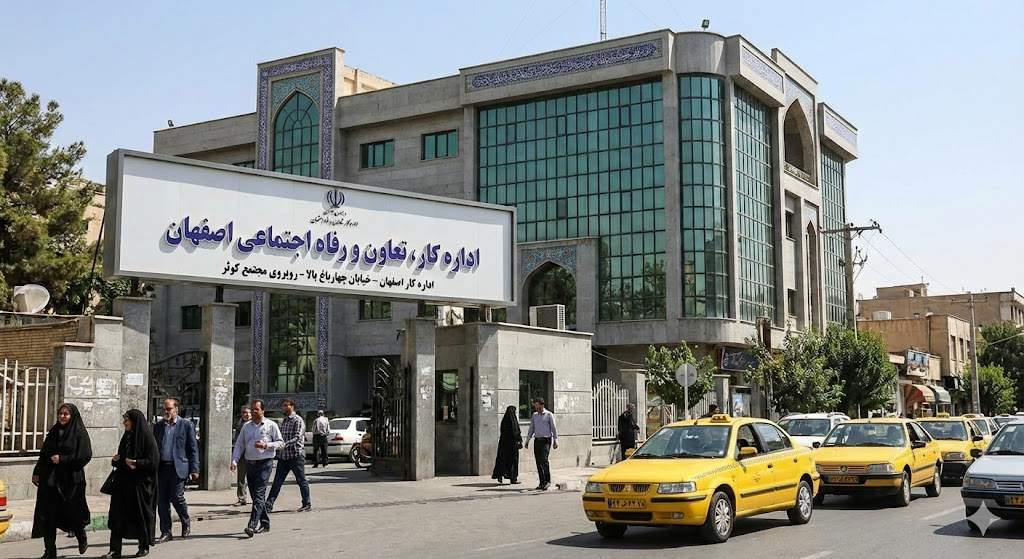 ادرس اداره کار اصفهان