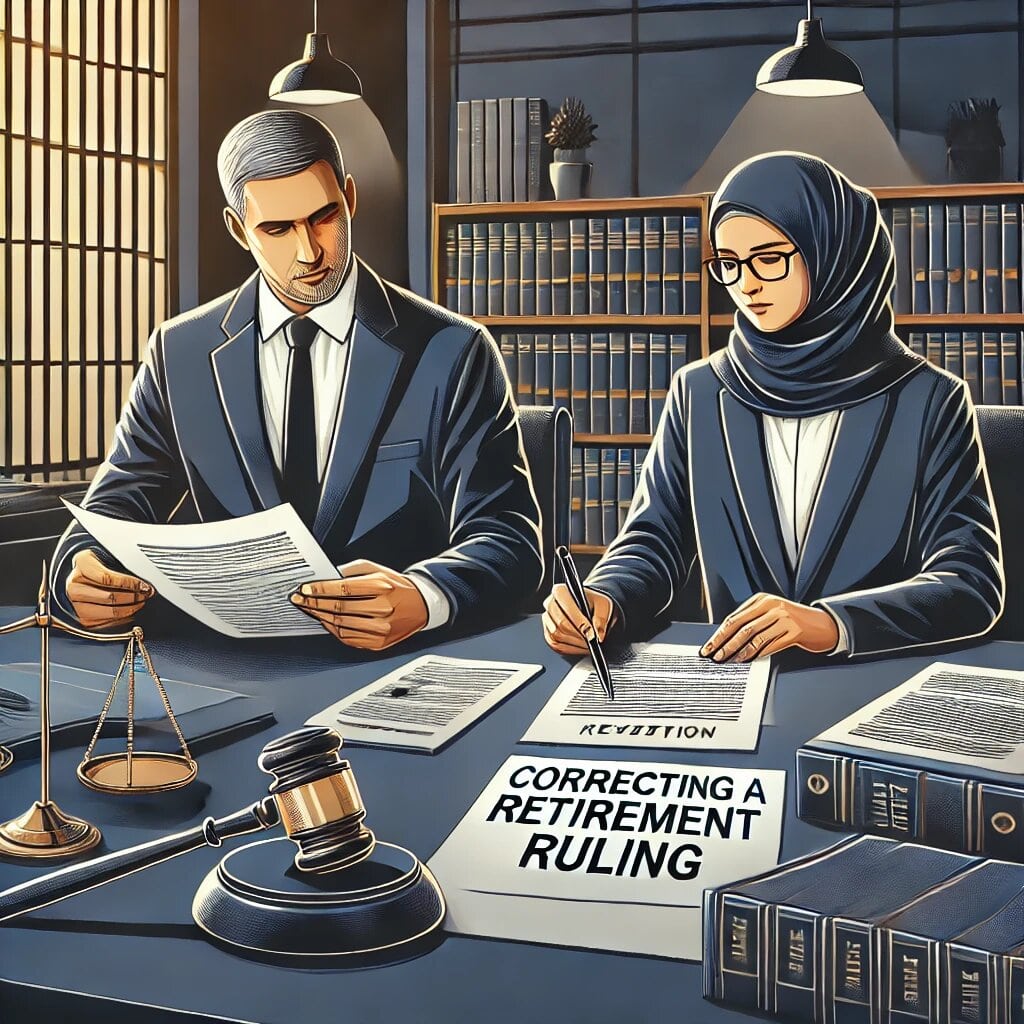 الزام به اصلاح حکم بازنشستگی